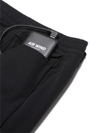 K2 Safety Air Wind Pants - Wearable Fan, Cooling, Stretchy & Convertible (Dark Navy)