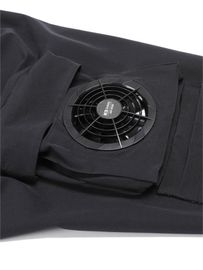 K2 Safety Air Wind Pants - Wearable Fan, Cooling, Stretchy & Convertible (Dark Navy)