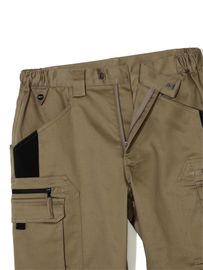 K2 Safety Women's Work Pants - Stretchy, Durable, Multi-Pocket (Beige) PT-A4302BG