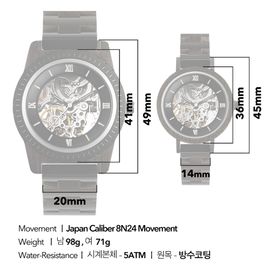 VOWOOD Eternity(ver.3)-Walnut Men's Wrist Watch / Natural Wood Handcrafted Premium Fashion Wristwatch, Walnut Wood, High-quality Wood Package, Lifetime Warranty - Made in Korea