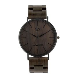 VOWOOD Union-Classic Black Men's Wrist Watch / Natural Wood Handcrafted Premium Fashion Wristwatch, Chacate Preto Wood, High-quality Wood Package, Lifetime Warranty - Made in Korea