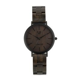VOWOOD Union-Classic Black Women's Wrist Watch / Natural Wood Handcrafted Premium Fashion Wristwatch, Chacate Preto Wood, High-quality Wood Package, Lifetime Warranty - Made in Korea