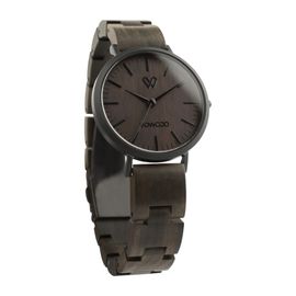 VOWOOD Union-Classic Black Women's Wrist Watch / Natural Wood Handcrafted Premium Fashion Wristwatch, Chacate Preto Wood, High-quality Wood Package, Lifetime Warranty - Made in Korea