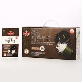 [INSAN BAMB00 SALT] Insan Bamboo Salt Black Beans(Seomoktae) Soymilk 180mlx16Packs(4sets)-Made in Korea