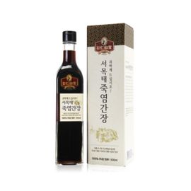[INSAN BAMB00 SALT] INSAN Family Seomoktae(Black beans) BAMB00 SALT Fermented Bean Naturally Brewed Soy Sauce 500ml-Made in Korea