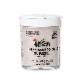 [INSAN BAMBOO SALT] Insan Roasted Purple Bamboo Salt (Powder) 20g - Made in Korea