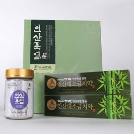 [INSAN BAMBOO SALT] 9x Roasted Purple Bamboo Salt Powder Gift Set _ Premium Health Gift, Mineral Rich Salt & Oral Care _ Made in Korea