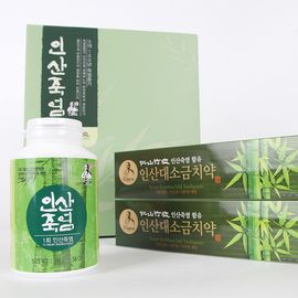 [INSAN BAMBOO SALT] 1 x Roasted Bamboo Salt Powder + Bamboo Salt Toothpaste Gift Set – Premium Alkaline Health Salt & Oral Care