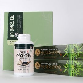 [INSAN BAMBOO SALT] Insanga Sarijang Herbal Pill Gift Set – Traditional Herbal Health Supplement & Oral Care Set – Made in Korea