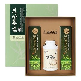 [Insan Bamboo Salt] Field Garlic Pill (250g) & Toothpaste Gift Set – Traditional Herbal Health Supplement & Oral Care Set – Made in Korea