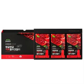 [PALEO] Pomegranate Collagen Peptides Jelly Stick Gift Set 15Sticks x 3boxes-Low Molecular Fish Collagen 300 Da-Made in Korea