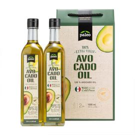 [PALEO] 100% Extra Virgin Avocado Oil Gift Set 500mlx2-100% Pure, Cold Pressed, HASS Avocado-Made in Korea