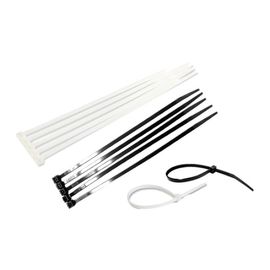 SMATO Cable Tie 450mm, 540mm Black White, 100ea per pack. 