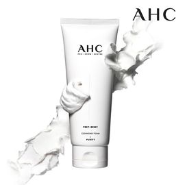 AHC Prep+Reset Cleansing Foam 150ml 1+1, 3 Types Plant-based Ingredients to Cleanse Blackheads, Excess Dead Skin Cells, and Fine Skin Wastes, Daily Moisture Foam Cleanser _ Made in Korea