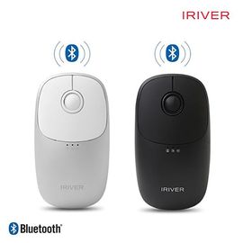 iRiver Bluetooth Wireless Noiseless High-quality Mouse EQWEAR-MVM9, noiseless 4-button optical mouse, Bluetooth 2 channels, aluminum case, up to 20M