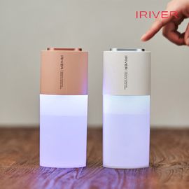 iRiver UV Sterilizing Wireless Dual Humidifier LED Mood Light IHM-H9, portable car humidifier, C-Type charging
