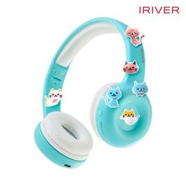 IRIVER Wireless Kids Headphones IKH-B700i – for Kids Over Ear with Microphone, 85dB Volume Limiter Headphone, Foldable & Portable
