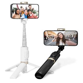 iRiver Wireless Selfie Stick Tripod ITS-L3, free angle adjustment, anti-rotation dual groove, wireless remote control operation, 5-stage adjustable aluminum rod