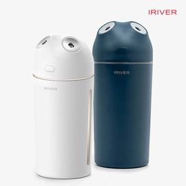 iRiver Dual Steam Man rechargeable ultrasonic humidifier MH-70WS2, wired/wireless operation, water level sensor, vehicle humidifier, LED mood light, dual clean filter, C-Type charging