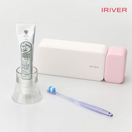 iRiver Household Wireless Dual Toothbrush Sterilizer TM-8500, UVC-LED sterilization, toothbrush razor tongue cleaner, etc. Multi-functional toothbrush holder, separate cleaning, separate charging function, wired and wireless combined