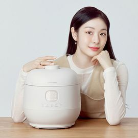 [CUCHEN] brain IH CRH-TWS0672W-Heating Pressure Rice Cooker 6 Cup (Uncooked), FULL Stainless, Triple Power Packing, Auto Steam Clean-Made in Korea