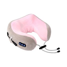 Dr. Well Carrywell Neck Pillow Massager DR-2305, automatic heating and 15-minute timer, wireless neck massager, machine washable