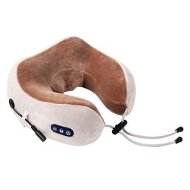 Dr. Well Carrywell Neck Pillow Massager DR-2300, automatic heating and 15-minute timer, wireless neck massager, machine washable