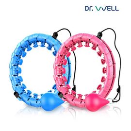 Dr. Well Well Circle Smart Hula Hoop DR-540, DR-541, custom adjustment, easy aerobic exercise, lose belly fat, healthy waist, 360 degree spring acupressure massage projection, mini gravity ball