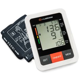 [VitaGRAM] Electronic Blood Pressure Monitor PG800B31-Automatic Upper Arm Blood Pressure Cuff, Large LCD Display 90 Sets Memory