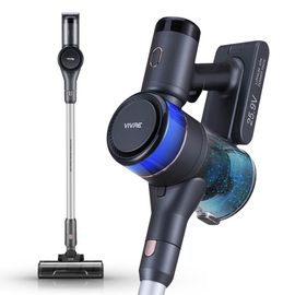 VIVRE Storm Power Wireless Vacuum Cleaner VE35, BLDC 31Kpa suction power, automatic dust detection sensor, automatic water spray, battery remaining display, spin mop, UV sterilization, HEPA filter
