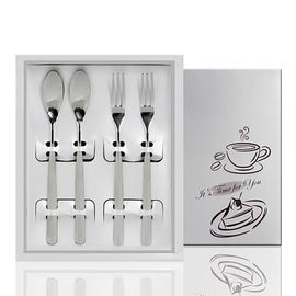 [JEISON] Tea Time Tea Spoon & Fork 4P Set ST4 Made in Korea