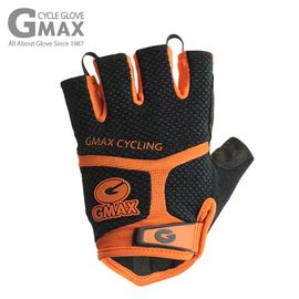 [BY_Glove] GMS10050 Gmax Wild Cycle Half Finger Gloves, Mesh Material Absorbs Sweat, Strengthens Ventilation and Reduces Shock with chamois and rubber cushions_Orange