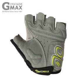 [BY_Glove] GMS10052 Gmax Fire Cycle Half Finger Gloves, Lycra Material Enhanced ventilation and elasticity and Reduces Shock with chamoud and rubber cushions_Green