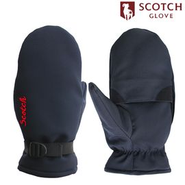 [BY_Glove] GMG35002_KPGA official_Scotch Winter Golf Mittens, Functional Padding and Hot Pack Pockets, Warm Mittens with Wrist Belts, Free Size