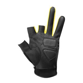 [BY_Glove] GMS10077 G-Max Ripple fishing 3CUT (3 cuts) half gloves, functional comb fabric, High-Quality Synthetic Leather, Light Pren, 3-Cut Fishing Gloves, angling