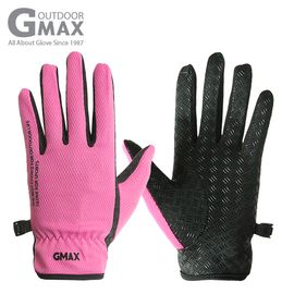 [BY_Glove] GMS10031 Gmax NanoQ Smart Touch Women's Long Gloves (Red, Orange, Pink), silver nano mesh fabric and silicone coating