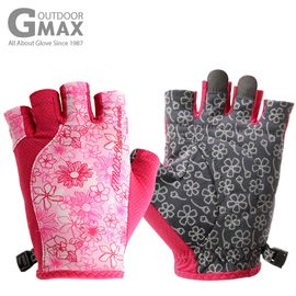 [BY_Glove] GMS10039 Gmax Daisy Outdoor Half Finger Gloves Mesh material to absorb sweat and improve ventilation, and silicone patch prevents slipping.