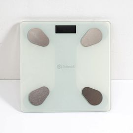 SCHMIDT Real InBody Bluetooth Scale SMT-2210, BIA method, measures 12 data including weight, BMI, body fat percentage, moisture, body age, muscle mass, etc., ABS tempered glass