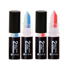 Natinda Magic Tattoo Lip Balm 3.5g x 2EA that change color depending on lip temperature, colored lip balm that moisturizes and gives color at the same time, unisex - Made in Korea