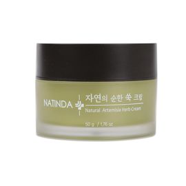 Natinda Natural Full Mild Artemisia Cream 50g, 80% mugwort extract, skin energy recharge, barrier care, balance control, skin soothing - Made in Korea