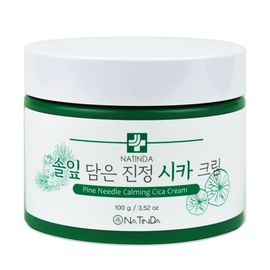 Natinda Pine Needle Calming Cica Cream 100g, Skin soothing, moisture and nutrition supply, skin barrier strengthening, natural ingredients, no mineral oil, paraben, pigment - Made in Korea