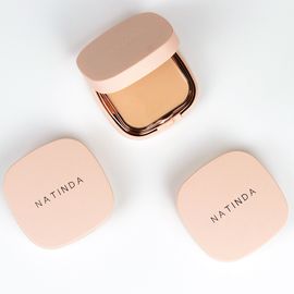 Natinda Silky Cover Pact, Dewy Skin Tone-up Cushion, wrinkle/whitening dual functionality, solid foundation with strong coverage that doesn't smudge easily - Made in Korea