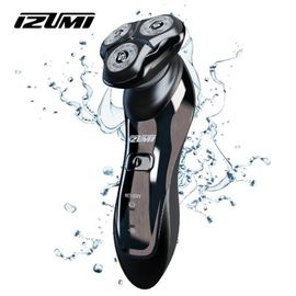 IZUMI Lipix Triple-blade Electric Razor IKR-5200, Waterproof rating IPX7 Dry & wet shaving Lithium-ion battery 4 hours charging 60 minutes use Pop-up trimmer Free Voltage - Made in Japan