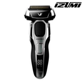 IZUMI 4-Blade Electric Shaver IKS-8100, waterproof rating IPX7, dry & wet shaving, large capacity lithium-ion battery, austenite SUS, hard case free voltage - Made in Japan