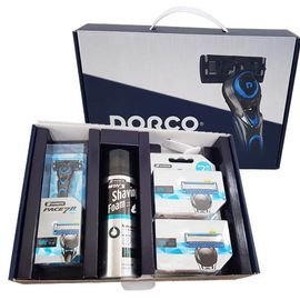 DORCO PACE7II Razor Gift Set (FRESH), PACE7II Fresh razor + 8 razor blades + WIN3 shaving foam (210ml) handle box