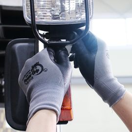 HANDMAX Power Grip Multipurpose Safety Gloves NO.701, 10 Pairs, Nylon yarn, Spandex yarn, Nitrile foam coating, 13G