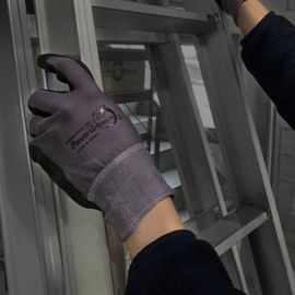 HANDMAX Power Grip 707 NO.707, 10 pairs, Nylon, Nitrile Foam Coated Gloves, Multi-purpose Non-slip gloves, 13G