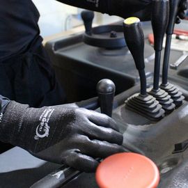 HANDMAX Power Grip Flex multipurpose safety gloves NO.706, (10 pairs) 3/4 Full Nitrol Foam Coated gloves, Nylon yarn, Spandex yarn, 13G