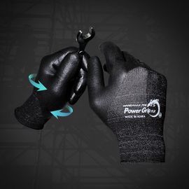 HANDMAX Power Grip Flex multipurpose safety gloves NO.706, (10 pairs) 3/4 Full Nitrol Foam Coated gloves, Nylon yarn, Spandex yarn, 13G