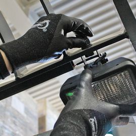 HANDMAX Power Grip Flex multipurpose safety gloves NO.706, (10 pairs) 3/4 Full Nitrol Foam Coated gloves, Nylon yarn, Spandex yarn, 13G